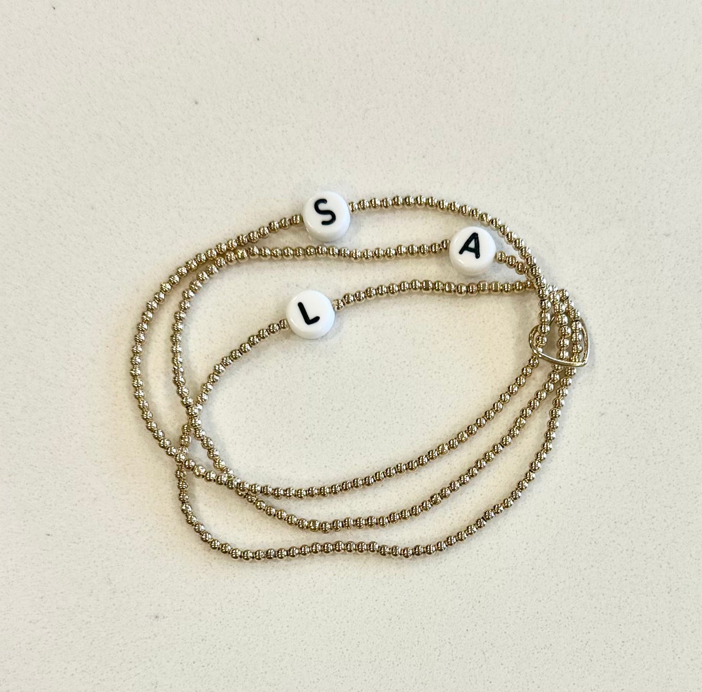 Gold Filled Initial Bracelet