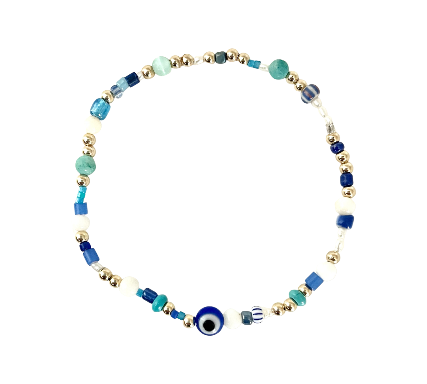 Evil Eye Blue Anklet